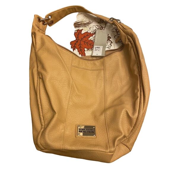Kenneth Cole Reaction Hobo Beige Nwt Bag Purse - Picture 4 of 10